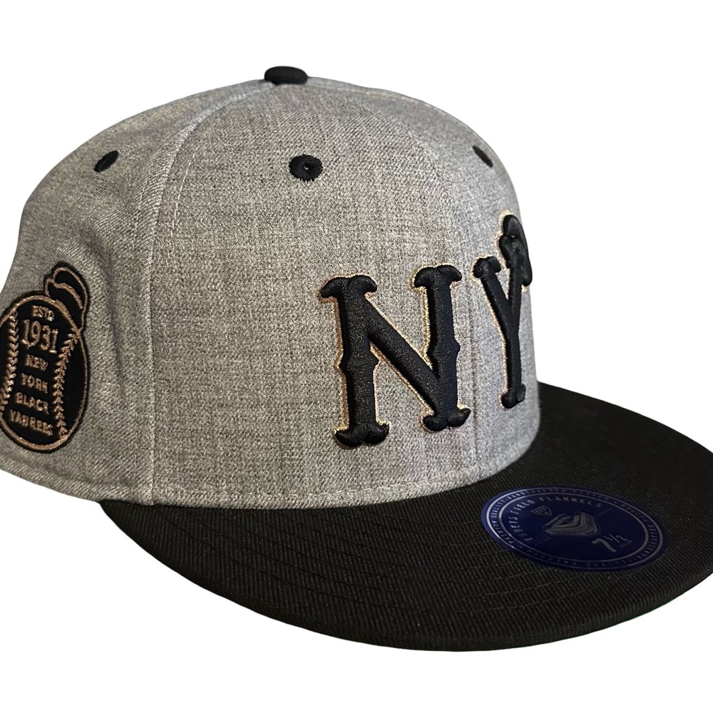 New York Black Yankees EBBET FIELD FLANNELS Fitted Cap - Size 7 1/2